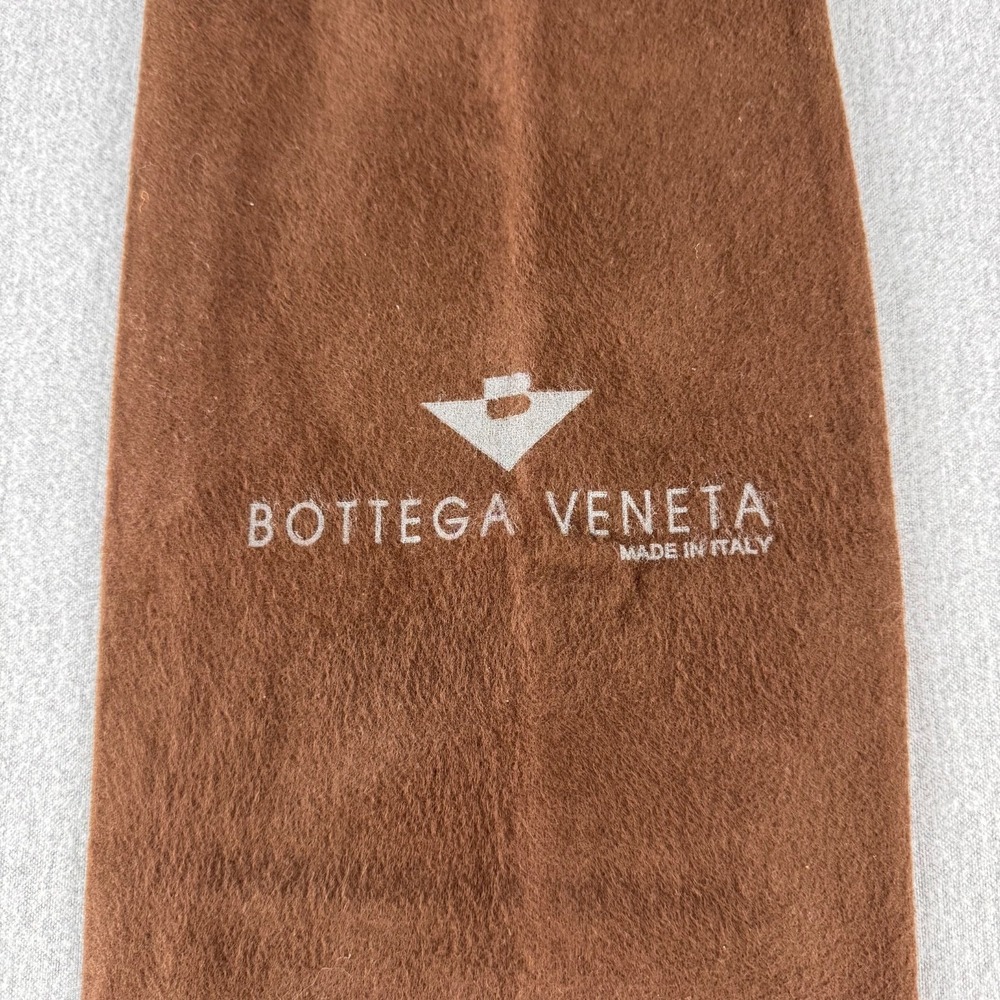 Bottega Veneta Brown Drawstring Dust Bag Storage Pouch 15x7 Authentic 90s Italy - Picture 4 of 6